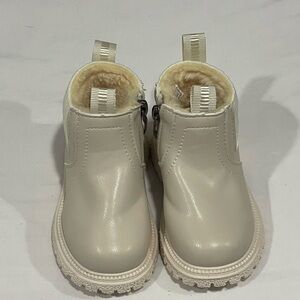 Kids Cream Boots